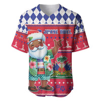 Haiti Christmas Baseball Jersey Haitian Santa Jwaye Nwel - Wonder Print Shop