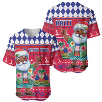 Haiti Christmas Baseball Jersey Haitian Santa Jwaye Nwel - Wonder Print Shop