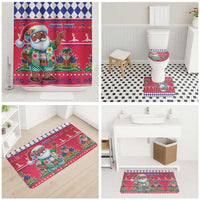 Haiti Christmas Bathroom Set Haitian Santa Jwaye Nwel - Wonder Print Shop