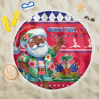 Haiti Christmas Beach Blanket Haitian Santa Jwaye Nwel - Wonder Print Shop