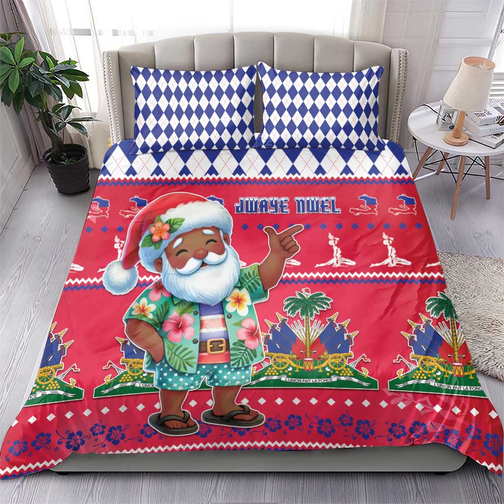 Haiti Christmas Bedding Set Haitian Santa Jwaye Nwel - Wonder Print Shop