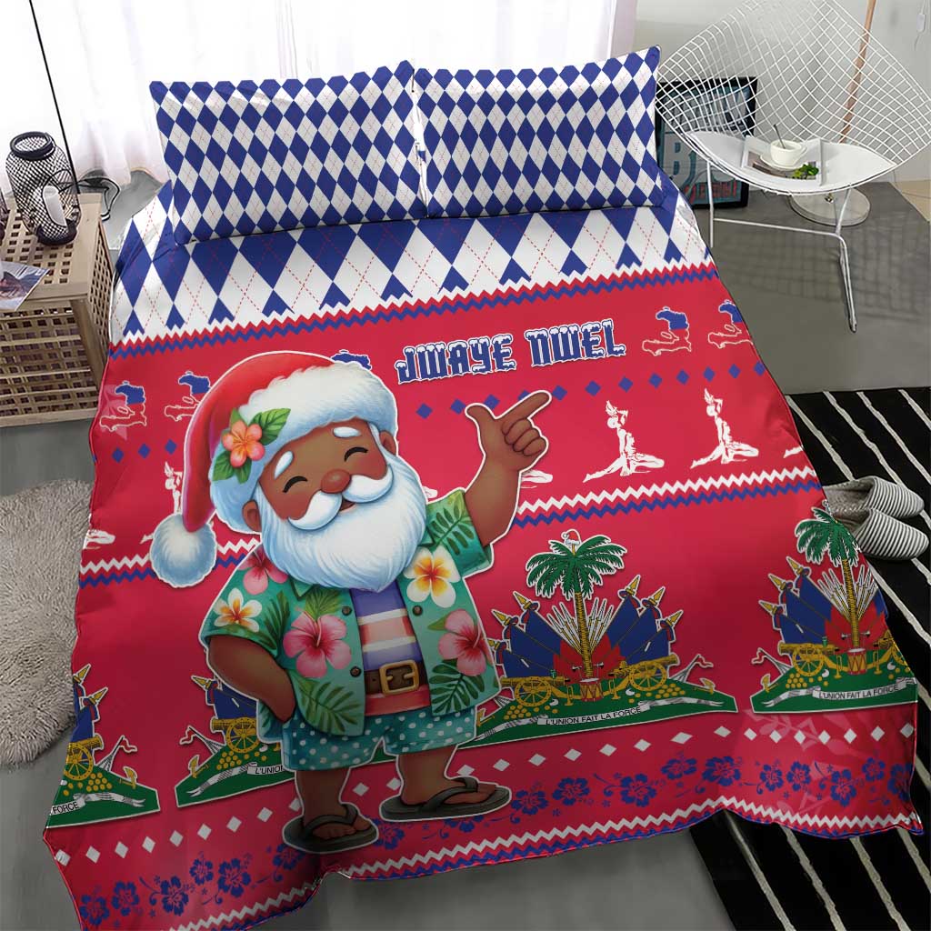 Haiti Christmas Bedding Set Haitian Santa Jwaye Nwel - Wonder Print Shop
