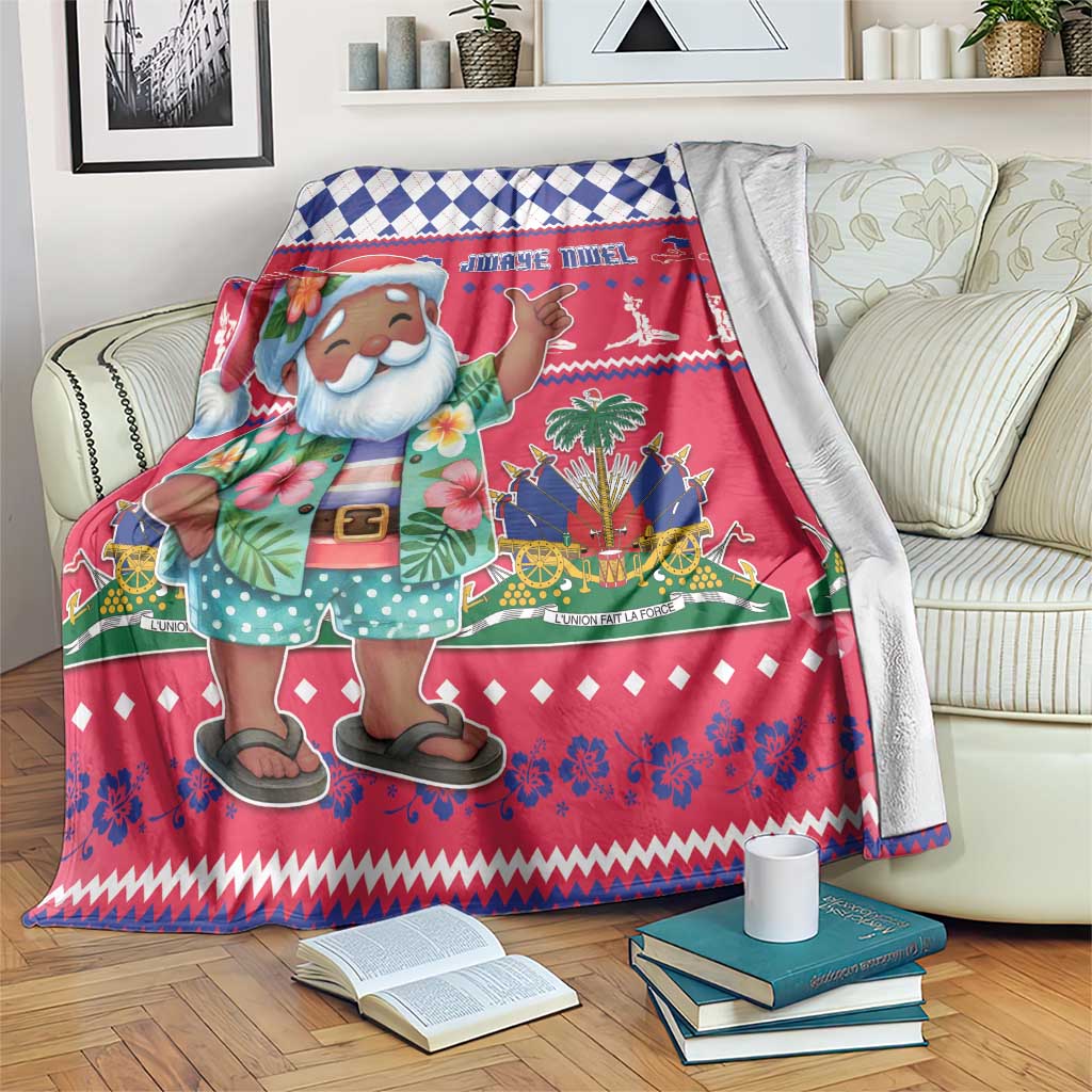 Haiti Christmas Blanket Haitian Santa Jwaye Nwel - Wonder Print Shop