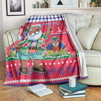 Haiti Christmas Blanket Haitian Santa Jwaye Nwel - Wonder Print Shop
