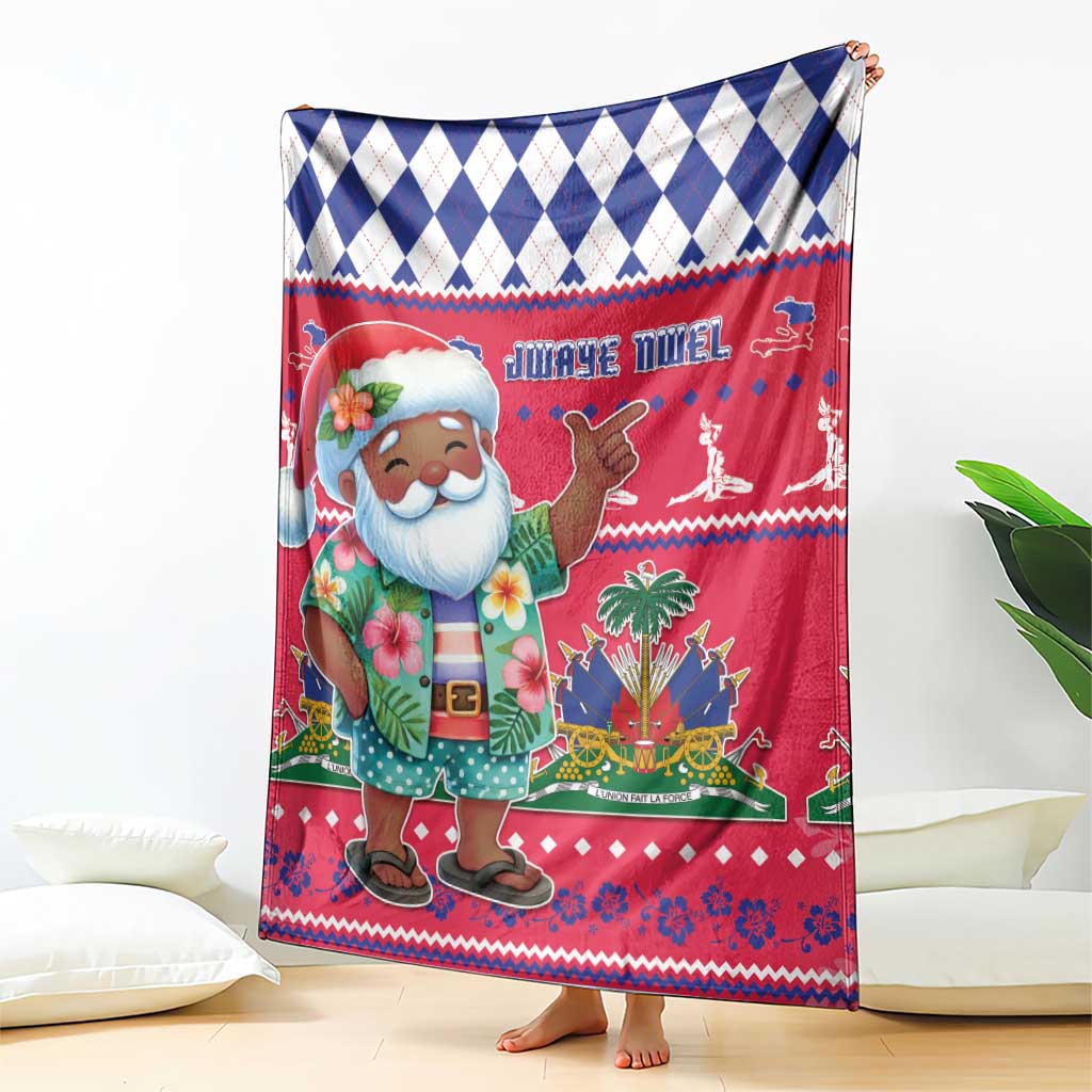 Haiti Christmas Blanket Haitian Santa Jwaye Nwel - Wonder Print Shop
