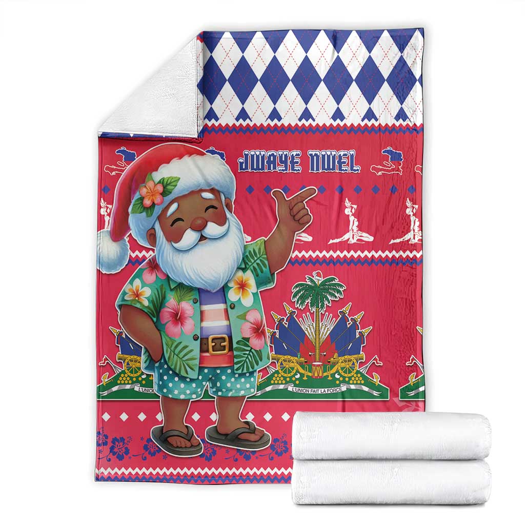 Haiti Christmas Blanket Haitian Santa Jwaye Nwel - Wonder Print Shop