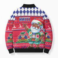 Haiti Christmas Bomber Puffer Jacket Haitian Santa Jwaye Nwel - Wonder Print Shop