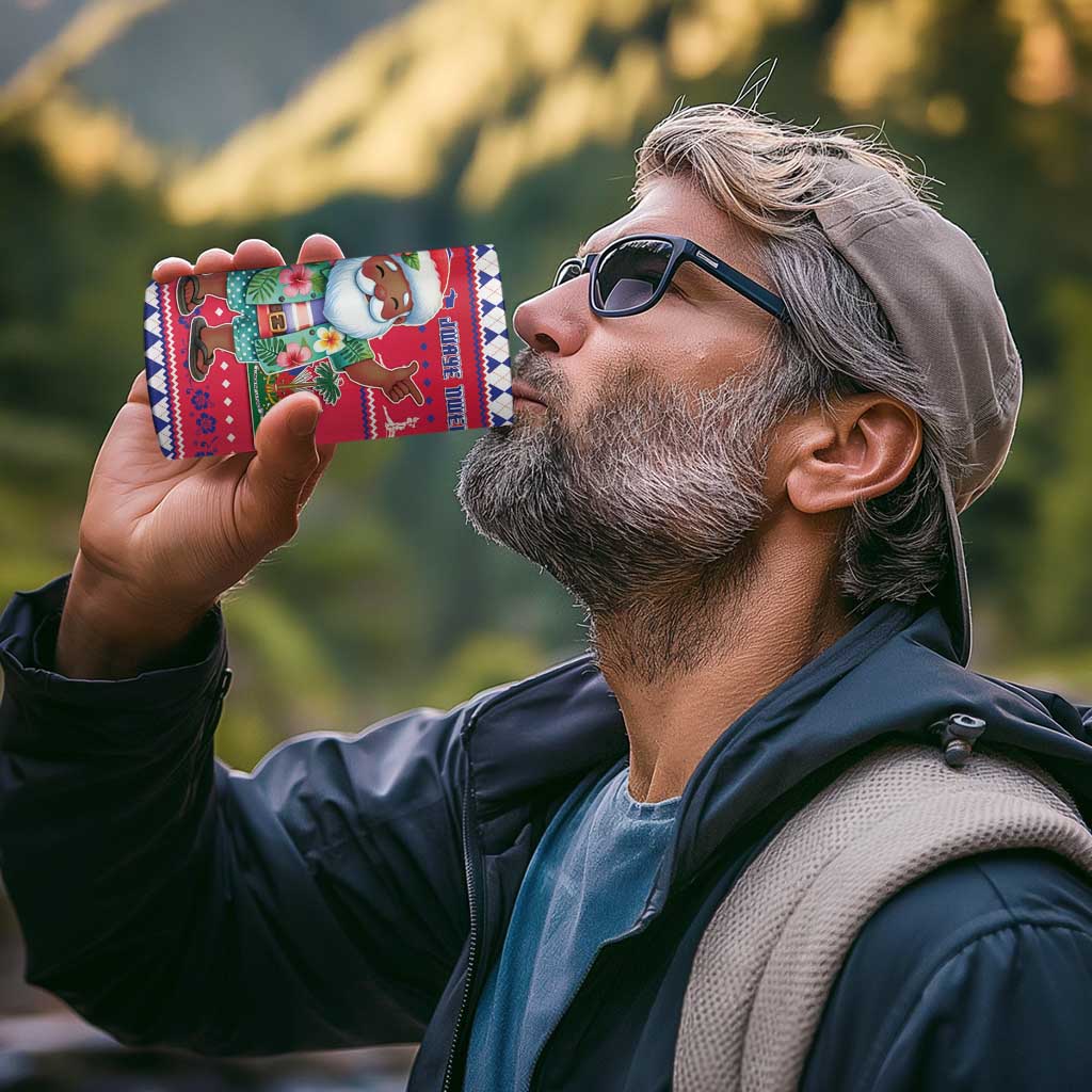 Haiti Christmas 4 in 1 Can Cooler Tumbler Haitian Santa Jwaye Nwel - Wonder Print Shop