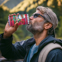 Haiti Christmas 4 in 1 Can Cooler Tumbler Haitian Santa Jwaye Nwel - Wonder Print Shop