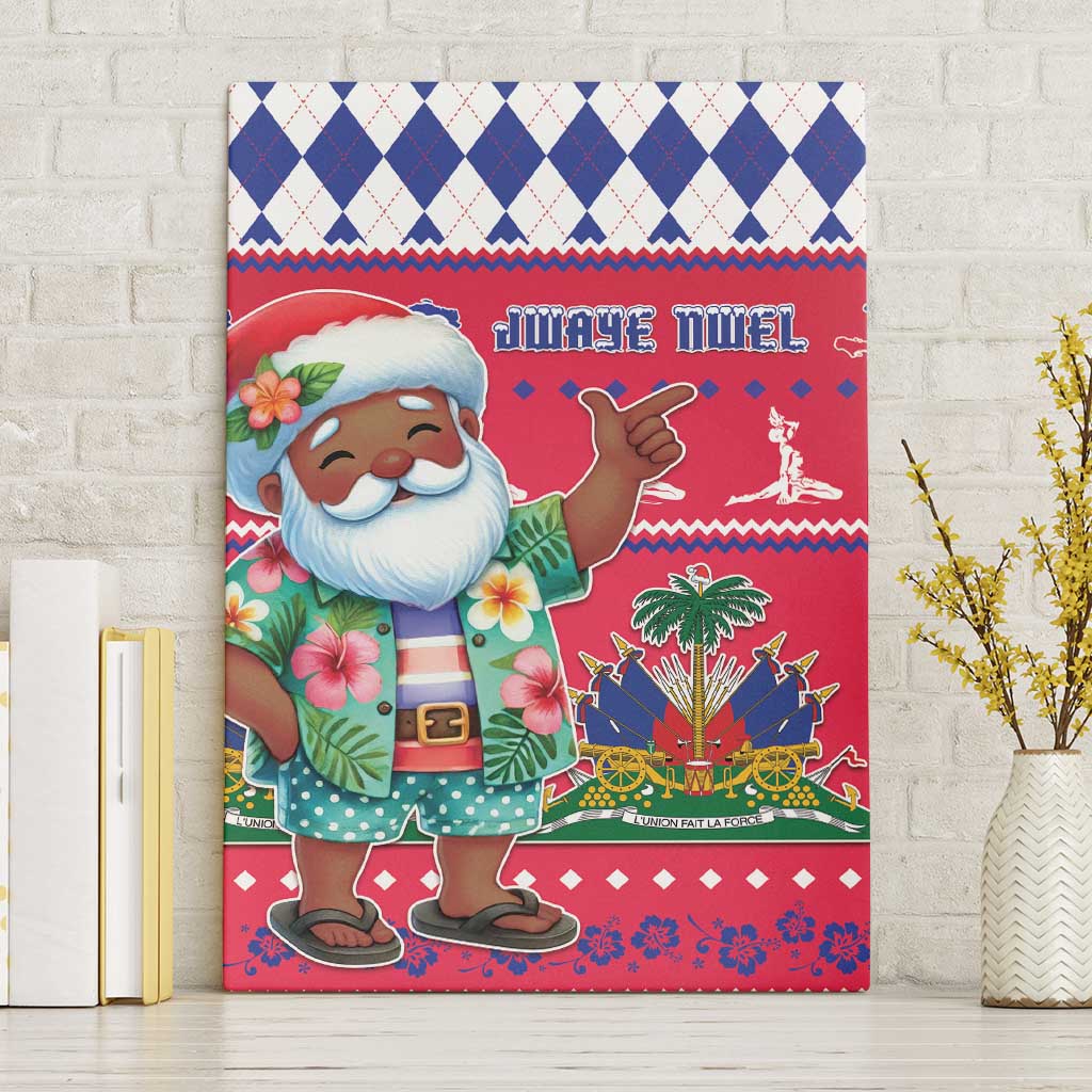 Haiti Christmas Canvas Wall Art Haitian Santa Jwaye Nwel - Wonder Print Shop