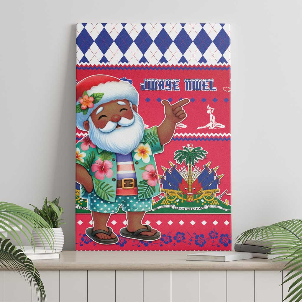 Haiti Christmas Canvas Wall Art Haitian Santa Jwaye Nwel - Wonder Print Shop