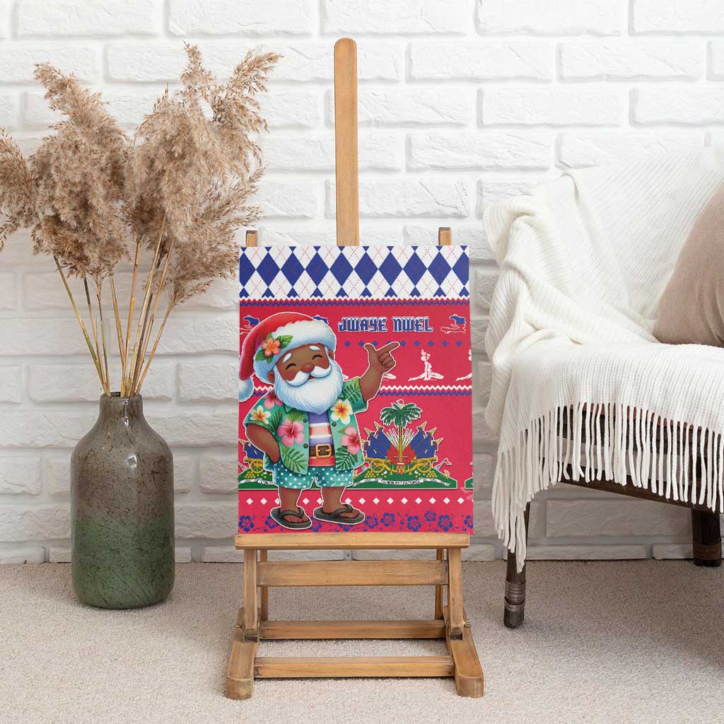 Haiti Christmas Canvas Wall Art Haitian Santa Jwaye Nwel - Wonder Print Shop