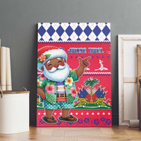 Haiti Christmas Canvas Wall Art Haitian Santa Jwaye Nwel - Wonder Print Shop
