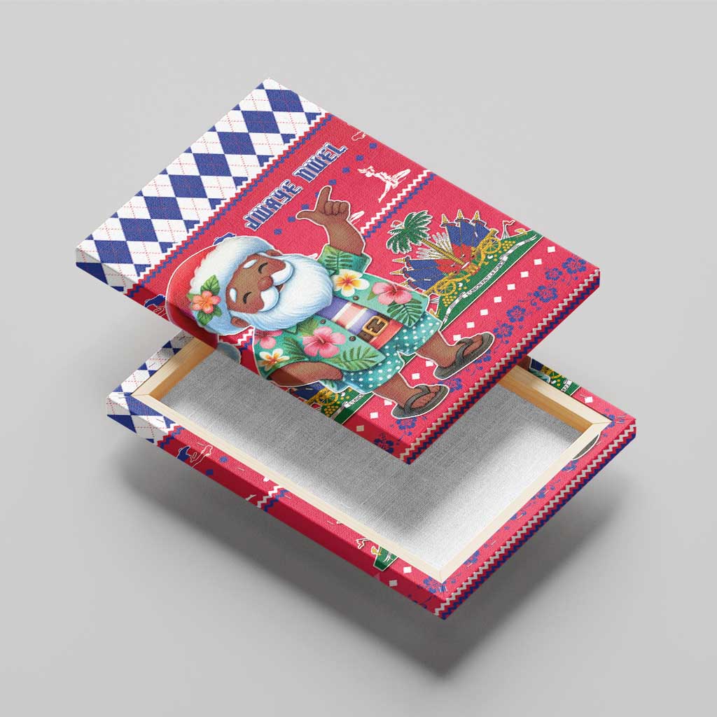 Haiti Christmas Canvas Wall Art Haitian Santa Jwaye Nwel - Wonder Print Shop