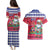 Haiti Christmas Couples Matching Puletasi and Hawaiian Shirt Haitian Santa Jwaye Nwel - Wonder Print Shop