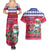 Haiti Christmas Couples Matching Summer Maxi Dress and Hawaiian Shirt Haitian Santa Jwaye Nwel - Wonder Print Shop