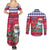 Haiti Christmas Couples Matching Summer Maxi Dress and Long Sleeve Button Shirt Haitian Santa Jwaye Nwel - Wonder Print Shop