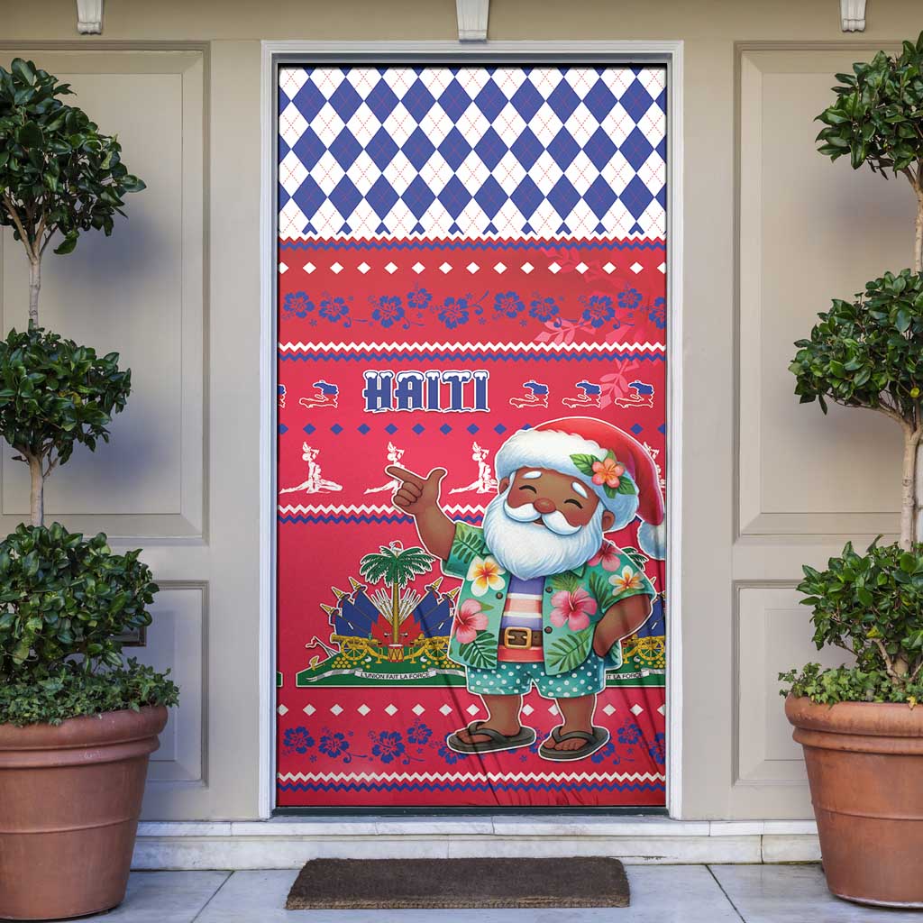 Haiti Christmas Door Cover Haitian Santa Jwaye Nwel - Wonder Print Shop