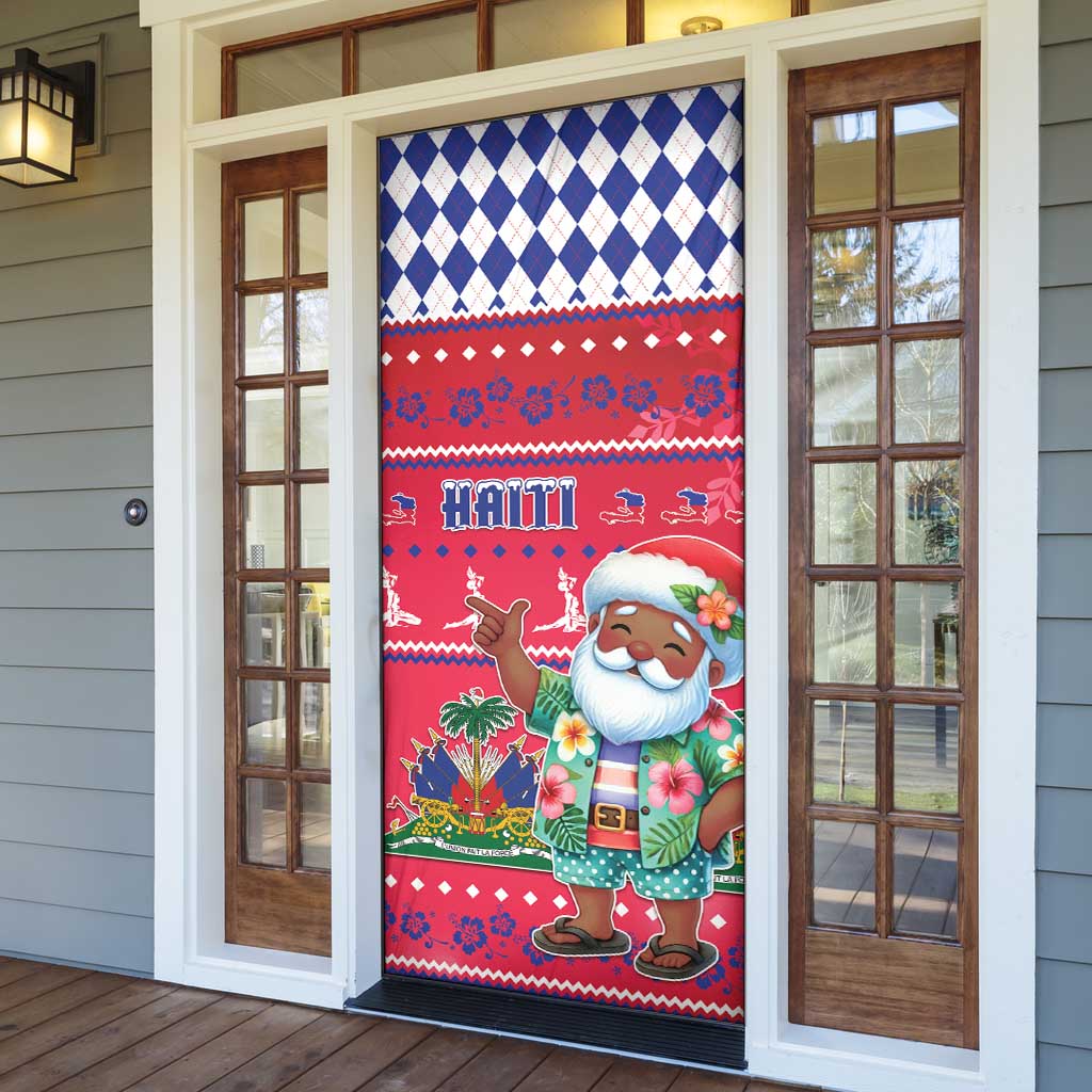 Haiti Christmas Door Cover Haitian Santa Jwaye Nwel - Wonder Print Shop