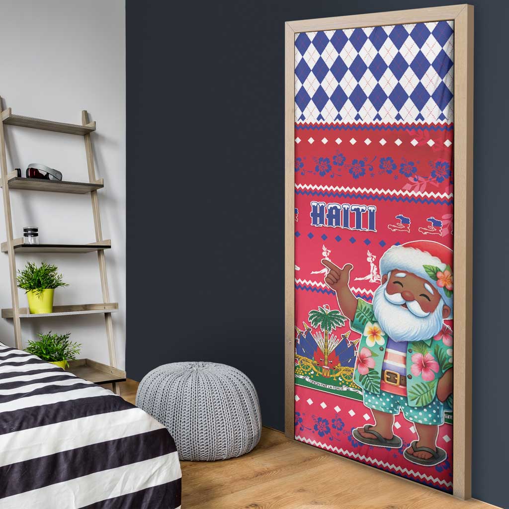 Haiti Christmas Door Cover Haitian Santa Jwaye Nwel - Wonder Print Shop