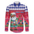Haiti Christmas Family Matching Long Sleeve Bodycon Dress and Hawaiian Shirt Haitian Santa Jwaye Nwel - Wonder Print Shop