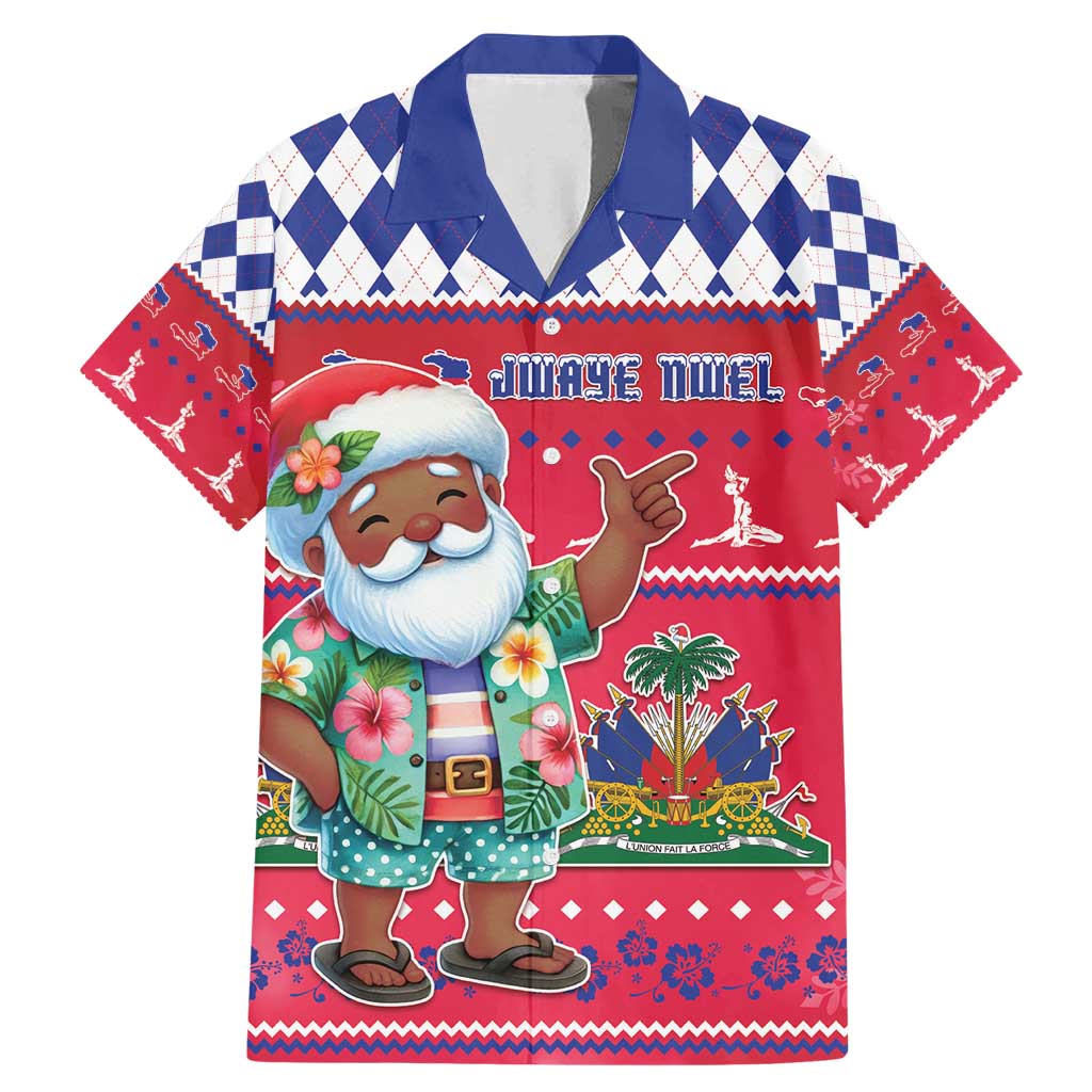 Haiti Christmas Family Matching Mermaid Dress and Hawaiian Shirt Haitian Santa Jwaye Nwel - Wonder Print Shop