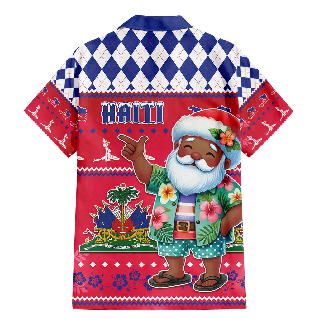 Haiti Christmas Family Matching Mermaid Dress and Hawaiian Shirt Haitian Santa Jwaye Nwel - Wonder Print Shop