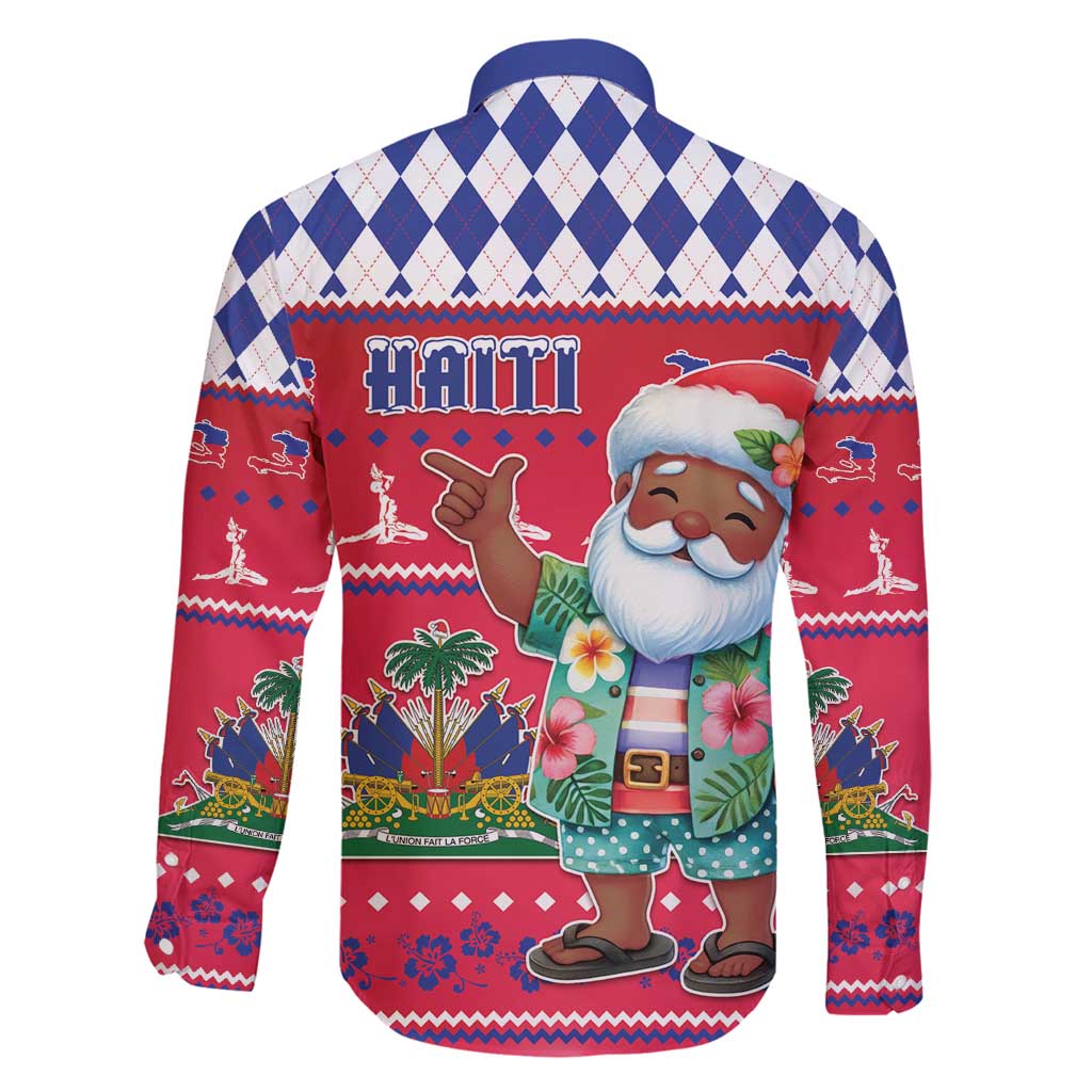 Haiti Christmas Family Matching Mermaid Dress and Hawaiian Shirt Haitian Santa Jwaye Nwel - Wonder Print Shop
