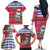 Haiti Christmas Family Matching Off The Shoulder Long Sleeve Dress and Hawaiian Shirt Haitian Santa Jwaye Nwel - Wonder Print Shop