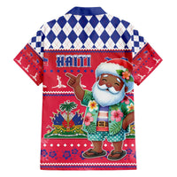 Haiti Christmas Family Matching Off The Shoulder Long Sleeve Dress and Hawaiian Shirt Haitian Santa Jwaye Nwel - Wonder Print Shop