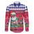 Haiti Christmas Family Matching Off The Shoulder Long Sleeve Dress and Hawaiian Shirt Haitian Santa Jwaye Nwel - Wonder Print Shop