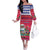 Haiti Christmas Family Matching Off The Shoulder Long Sleeve Dress and Hawaiian Shirt Haitian Santa Jwaye Nwel - Wonder Print Shop