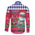 Haiti Christmas Family Matching Off Shoulder Maxi Dress and Hawaiian Shirt Haitian Santa Jwaye Nwel - Wonder Print Shop