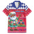 Haiti Christmas Family Matching Short Sleeve Bodycon Dress and Hawaiian Shirt Haitian Santa Jwaye Nwel - Wonder Print Shop