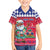 Haiti Christmas Family Matching Short Sleeve Bodycon Dress and Hawaiian Shirt Haitian Santa Jwaye Nwel - Wonder Print Shop