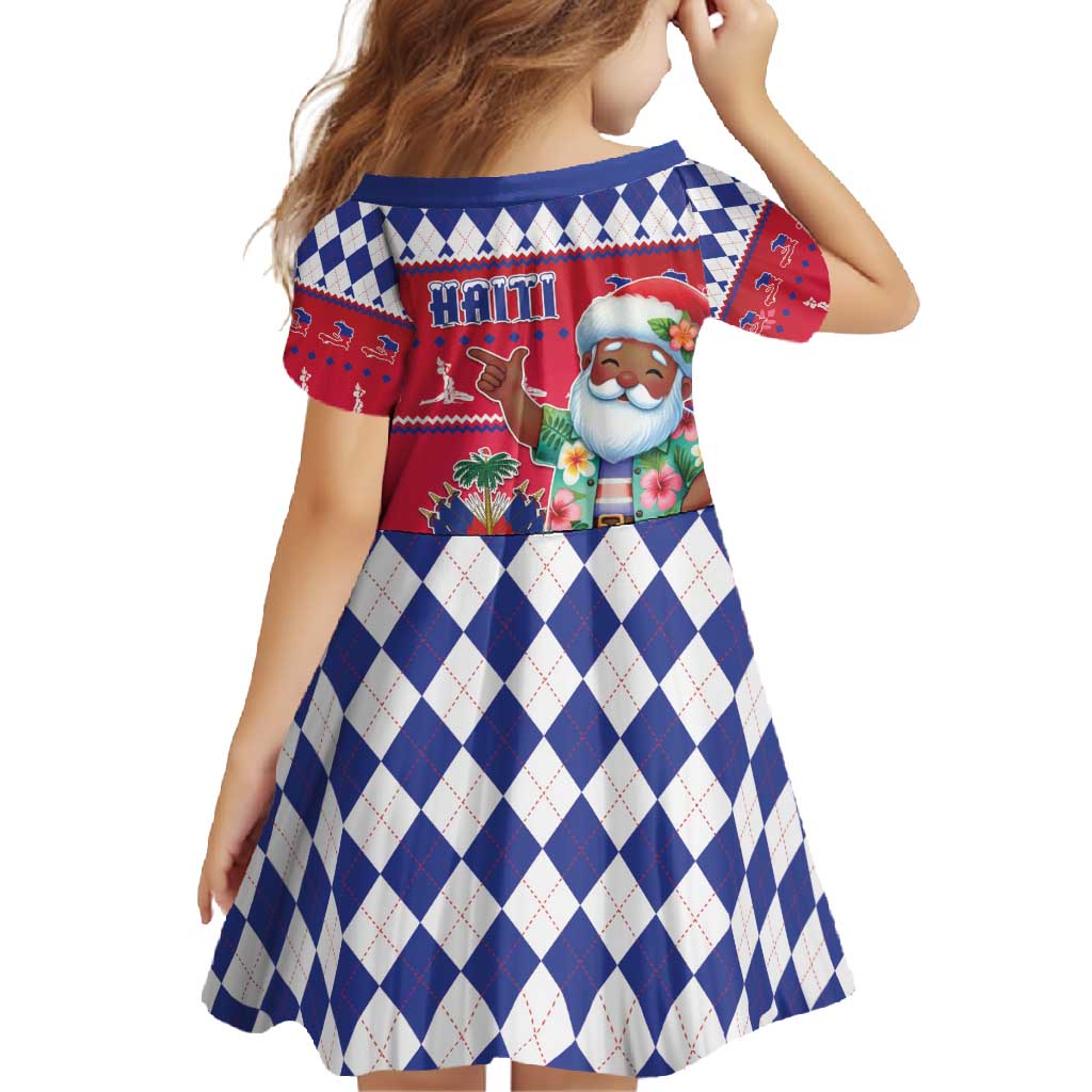 Haiti Christmas Family Matching Tank Maxi Dress and Hawaiian Shirt Haitian Santa Jwaye Nwel - Wonder Print Shop