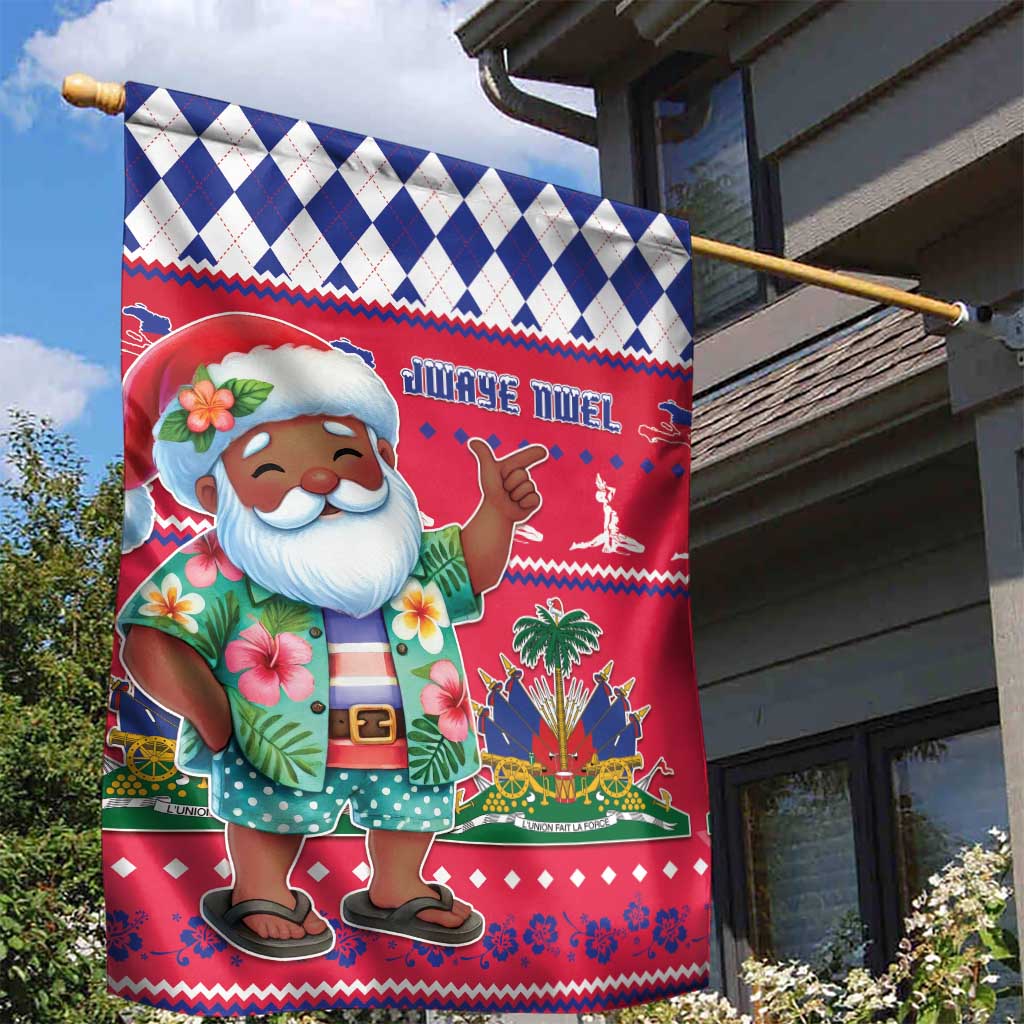 Haiti Christmas Garden Flag Haitian Santa Jwaye Nwel - Wonder Print Shop