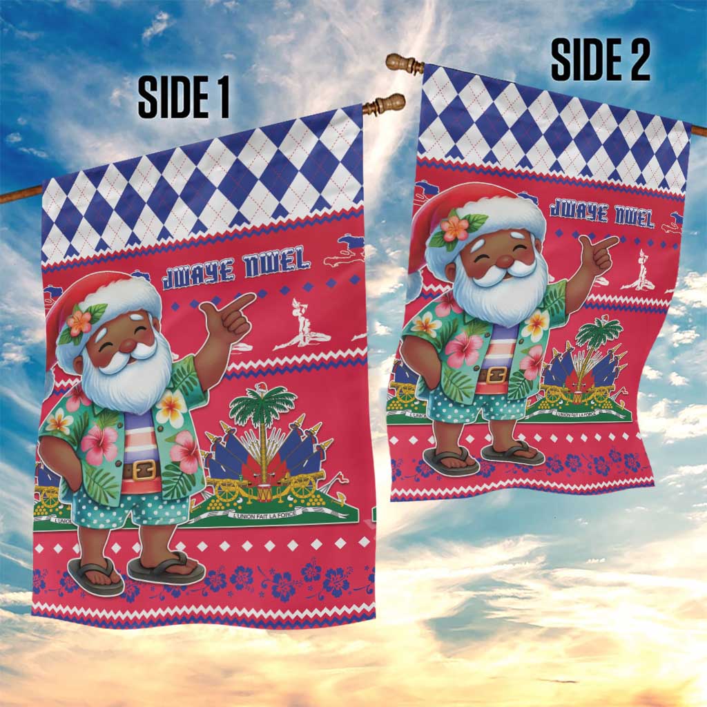 Haiti Christmas Garden Flag Haitian Santa Jwaye Nwel - Wonder Print Shop