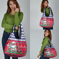 Haiti Christmas Grocery Bag Haitian Santa Jwaye Nwel - Wonder Print Shop