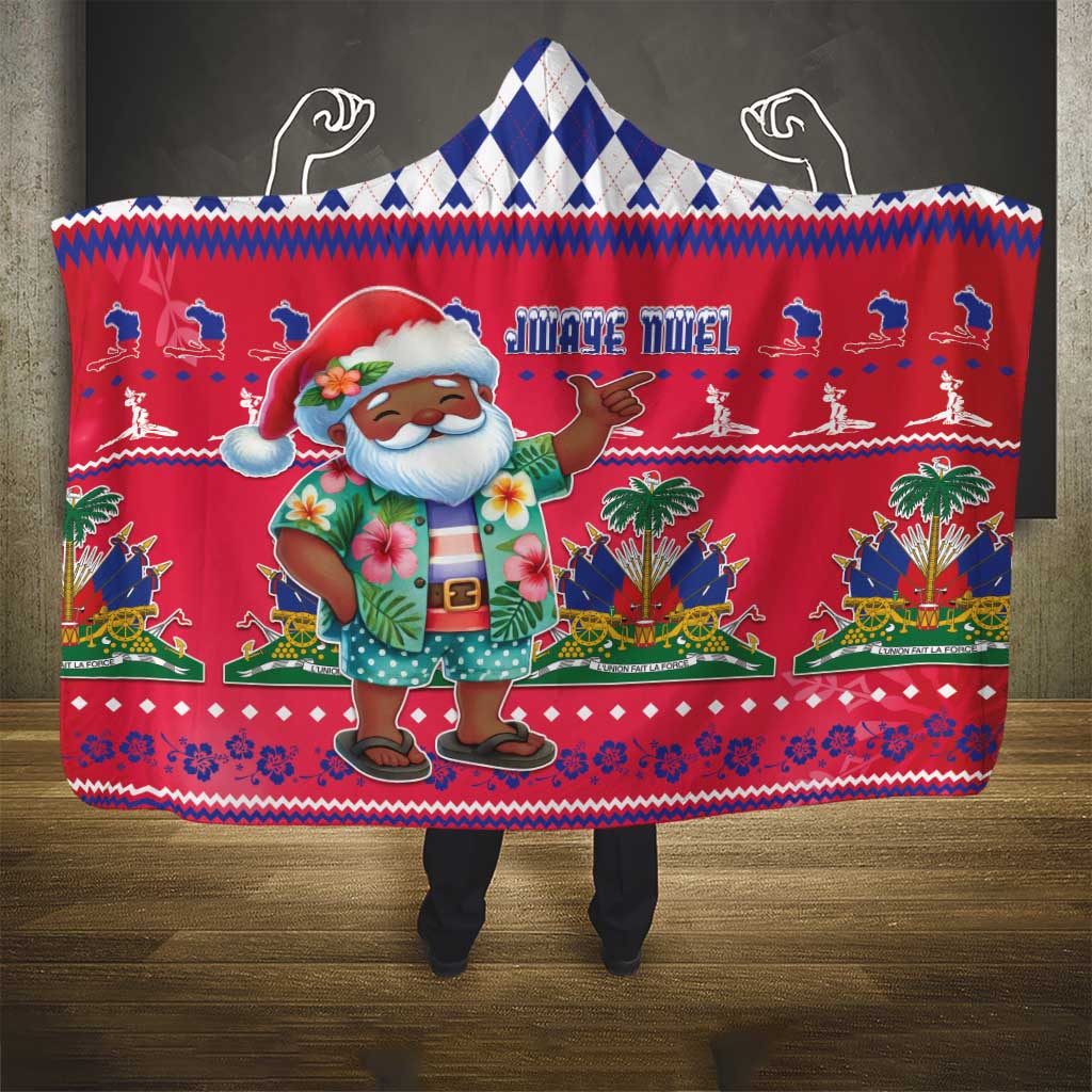 Haiti Christmas Hooded Blanket Haitian Santa Jwaye Nwel - Wonder Print Shop