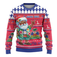 Haiti Christmas Ugly Christmas Sweater Haitian Santa Jwaye Nwel - Wonder Print Shop