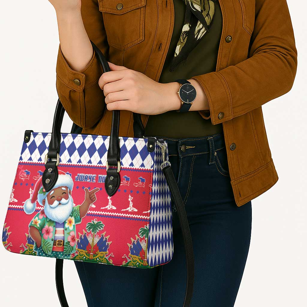 Haiti Christmas Leather Bag Haitian Santa Jwaye Nwel - Wonder Print Shop