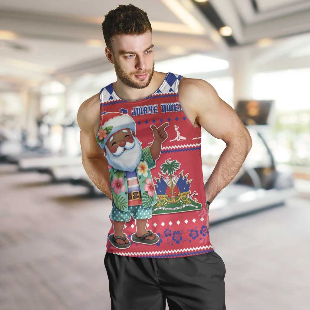 Haiti Christmas Men Tank Top Haitian Santa Jwaye Nwel - Wonder Print Shop