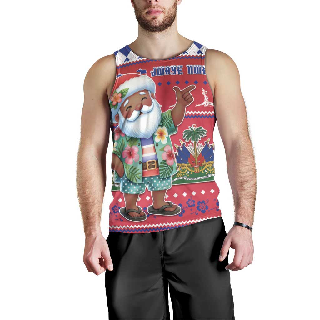 Haiti Christmas Men Tank Top Haitian Santa Jwaye Nwel - Wonder Print Shop