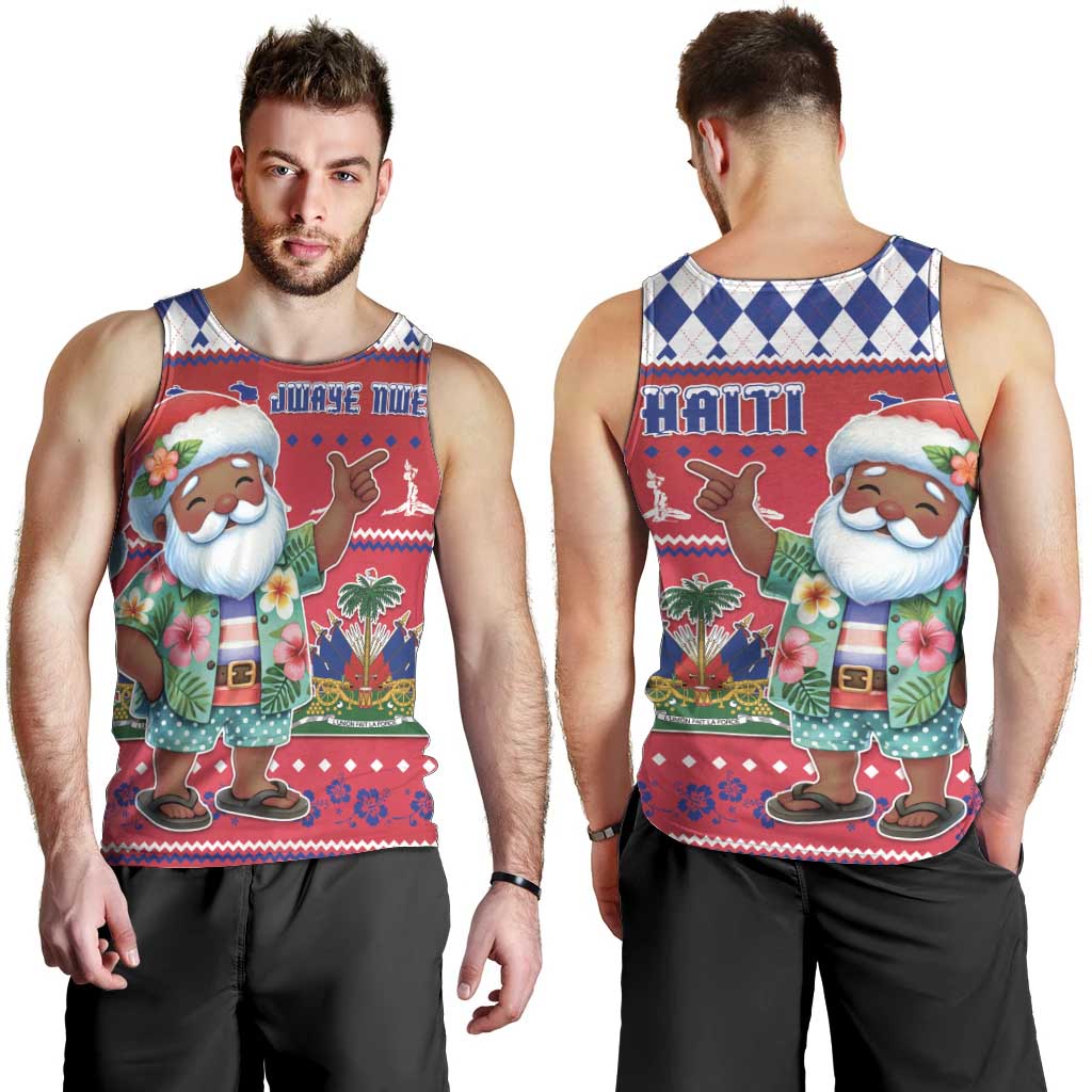 Haiti Christmas Men Tank Top Haitian Santa Jwaye Nwel - Wonder Print Shop