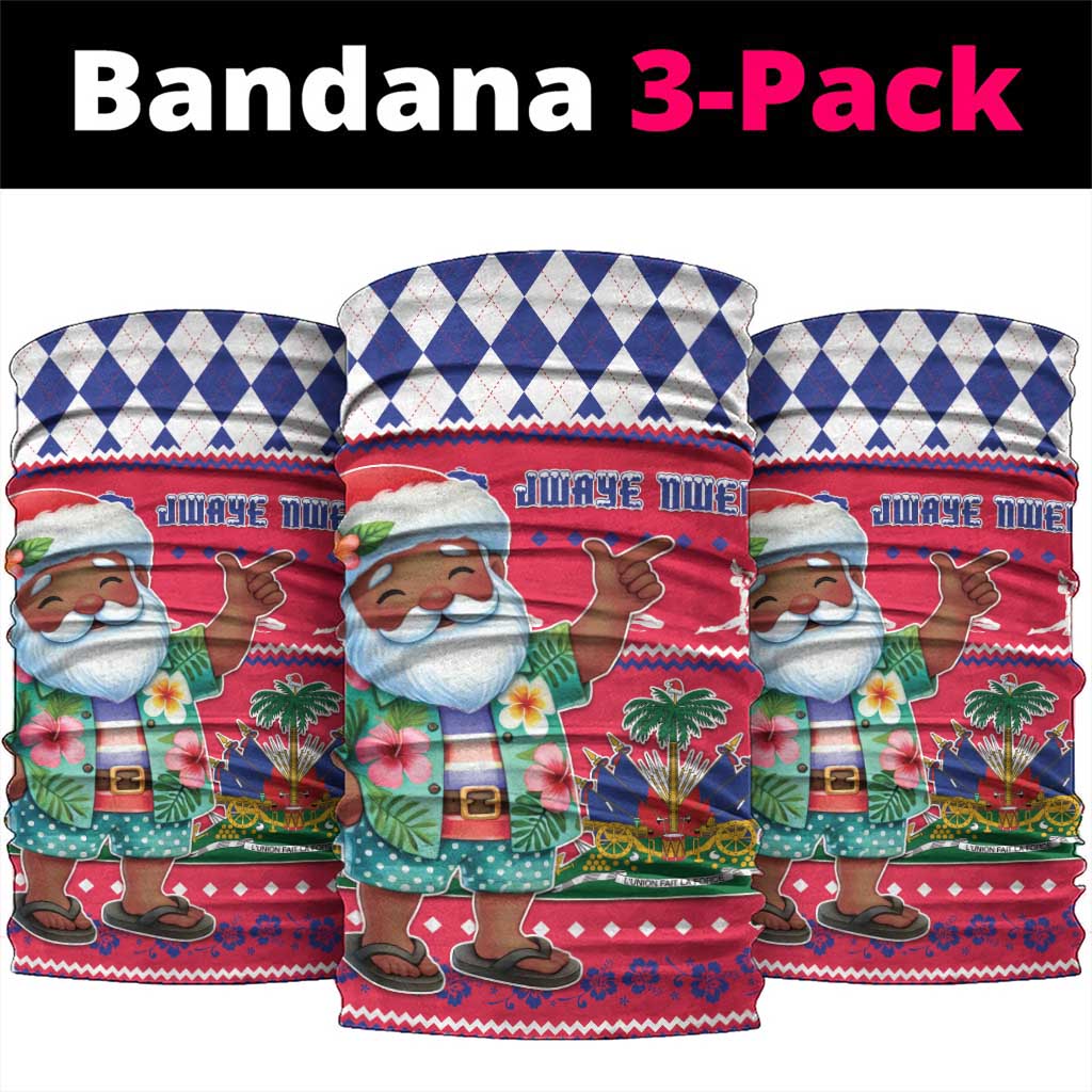 Haiti Christmas Neck Gaiter Haitian Santa Jwaye Nwel - Wonder Print Shop