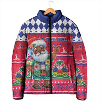 Haiti Christmas Padded Jacket Haitian Santa Jwaye Nwel - Wonder Print Shop