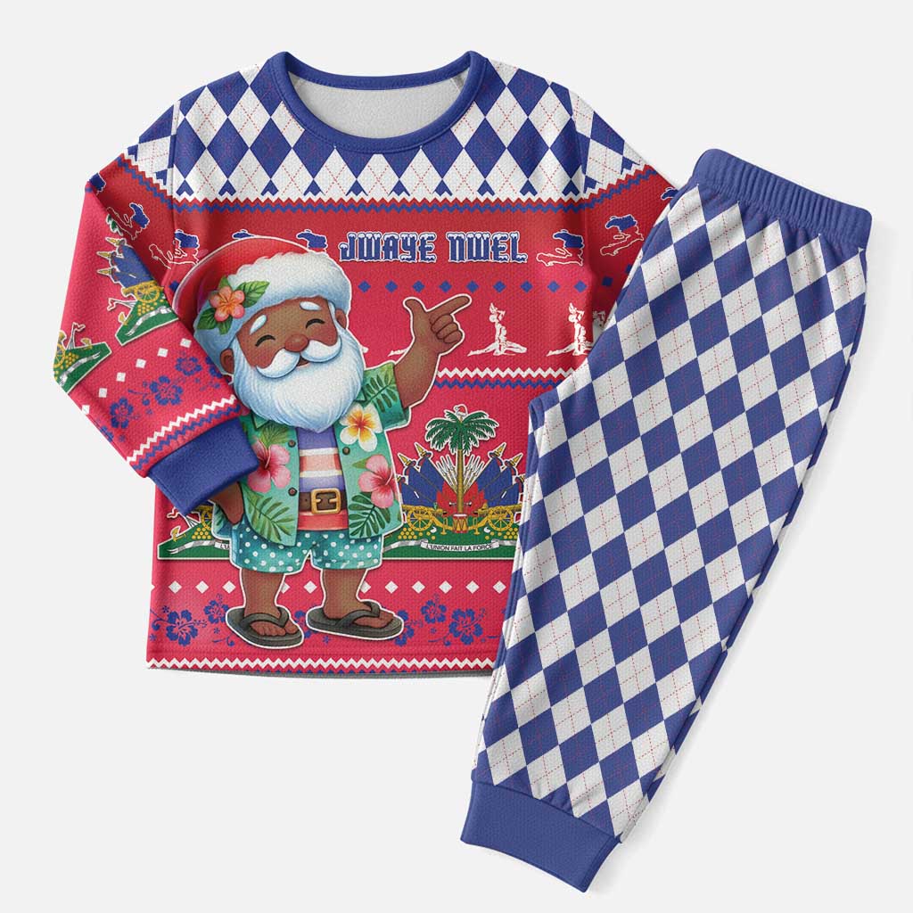 Haiti Christmas Pajama Set Haitian Santa Jwaye Nwel - Wonder Print Shop