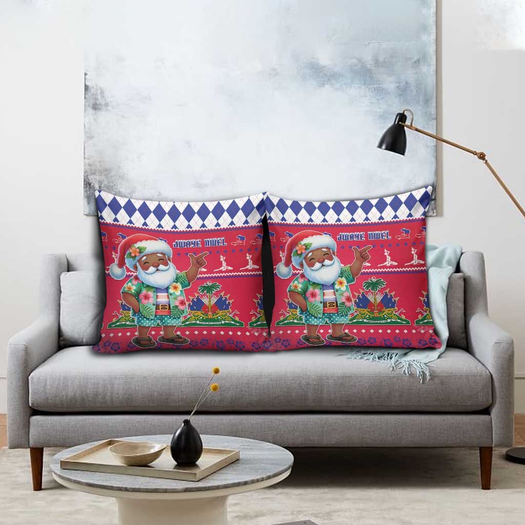 Haiti Christmas Pillow Cover Haitian Santa Jwaye Nwel - Wonder Print Shop