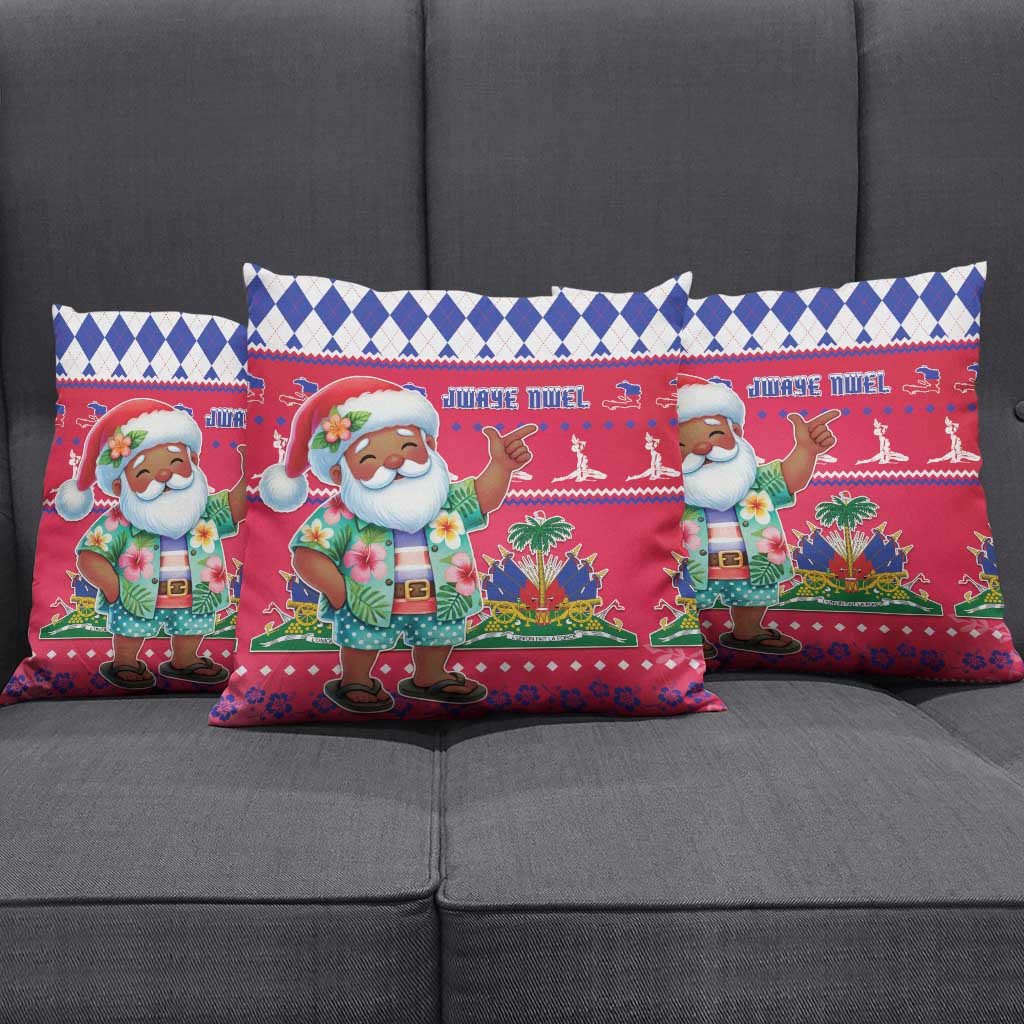 Haiti Christmas Pillow Cover Haitian Santa Jwaye Nwel - Wonder Print Shop